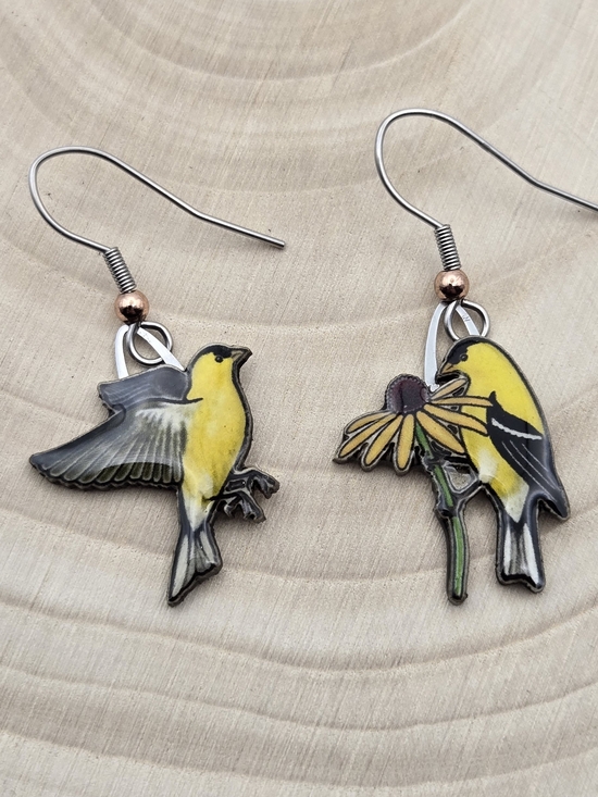 Jabebo Jewelry - Jabebo Bird Resin Earrings 🐦🌼Nature-Inspired / Lightweight